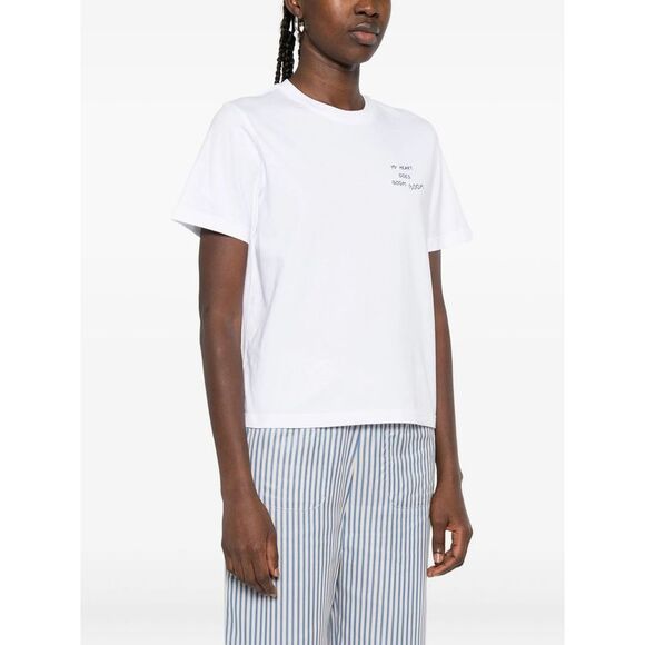 Maison Labiche White Tops - T-Shirts & Jerseys Women - Picture 2 of 5